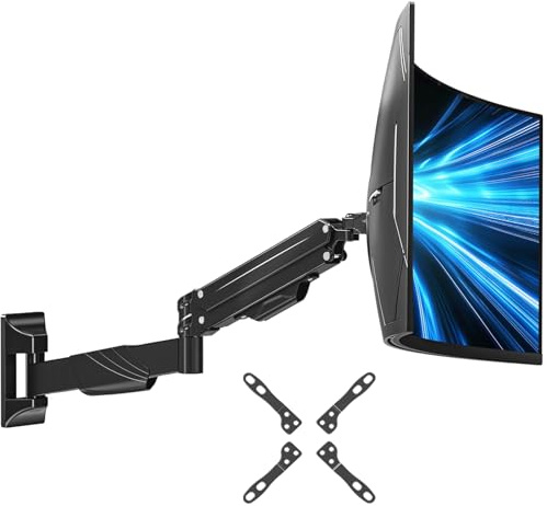 ELIVED Monitor väggfäste för Max 43 tum Ultrawide-skärm upp till 15 kg