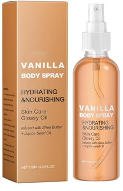 Vanilla Body Spray, Womens Vanilla Body Mist Fragrance Sprays, Vanillas Skin Perfume Skin Body Mist, Vanillas Ladies Perfume Light Fragrance Long-Lasting Hair Care Body Spray, Travel Size