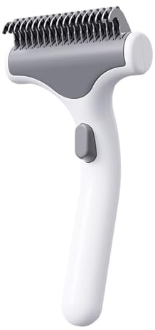 Entfilzungskamm – Entwirrungsbürste für Haustiere, Fellpflegebürste, Enthaarung, Furminator für Haustiere, tragbar, löst Verfilzungen für kurz- und langhaarige Katzen und Hunde im Innenbereich