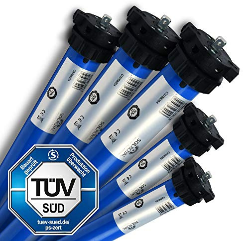 Sol Royal Rolladenmotor 68kg Zugkraft 30Nm Rollladen Motor TÜV zertifiziert für 60mm Achtkantwelle (SW60) – Elektromechanischer Rollladenantrieb Rohrmotor sehr leise & wartungsfrei – SolTec M68