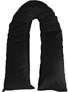 EDS Orthopedisches Schlafkissen, Stillkissen, Seitenschläferkissen, Stützkissen, hypoallergen, antibakteriell, atmungsaktiv,gesunden Schlaf (SCHWARZ)