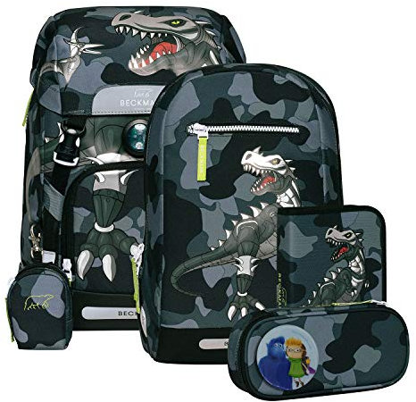 Ranzenfee & Koffertroll GmbH Schulranzen-Set 6tlg. Beckmann Classic Camo Rex Schulranzen Set 6tlg.