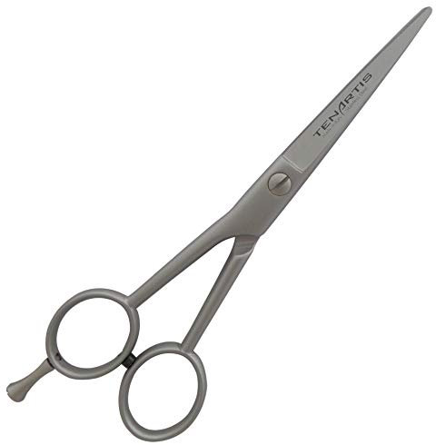 Forbici Professionali da Parrucchiere in Acciaio Inox per Mancini 14 cm 5.5 con Custodia in PVC - Made in Italy