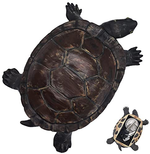 Hide a Spare Key Holder Tortoise Large Ornament Keeper Safely Hiding Key or Important Items for Outdoor Garden or Indoor Turtle Shape