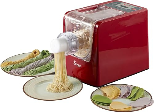 Sirge PASTAMAG44 Macchina per la Pasta 300 Watt - 44 Trafile - 900gr di pasta ad Estrusione VERTICALE [NON ATTACCA] OMAGGIO KIT RAVIOLI