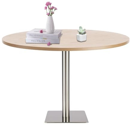 HUSPOO Edelstahl Quadratische Tischbeine, 72cm Tischgestell Edelstahl Tische Stahl Stehtischgestell Bodenplatte Fuß Legs für Gourmet Tisch