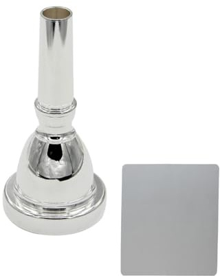 Pangmao Professonal Tuba Mouthpiece, Silver Plated Tuba Player Mouthpiece Replacement Musical Brass Instruments Accessories