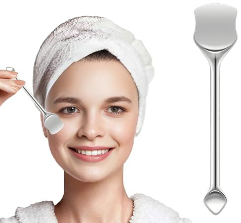 Herramientas de Limpieza de Poros, Removedor de Puntos Negros Portátil de Acero Inoxidable, Pala para Espinillas Raspador de Nariz, Herramienta Extractora de Espinillas de Doble Cabeza