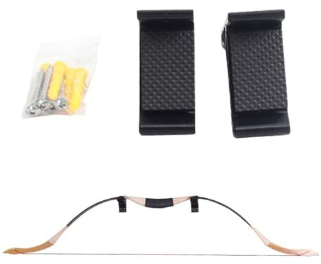 DONGKER Supporto per Frecce da Parete, 12 Frecce Supporti da Parete per Arco e Frecce, Esposizione a Parete per Frecce con Viti per Accessori per Tiro con L'Arco, Conservazione di Frecce e Archi