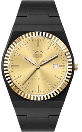 ICE-WATCH - Ice Power PW1 Golden Black - Montre Noire pour Femme avec Bracelet en Silicone - 024769 (Small)