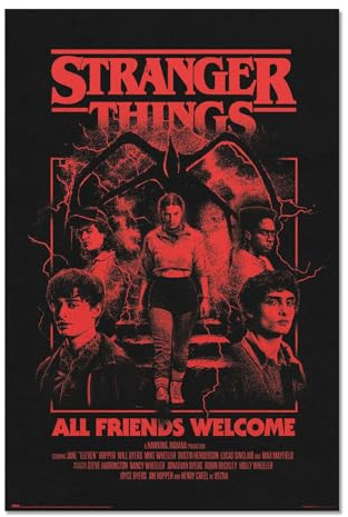 Grupo Erik Poster Stranger Things Merchandising - Posters Decorativos; 61x91,5 cm a todo color (decoracion pared) | Laminas Decorativas; ideal Decoración Habitación, Regalo Friki