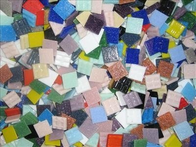 500 Pack Mixed 20mm Vitreous Mosaic Tiles