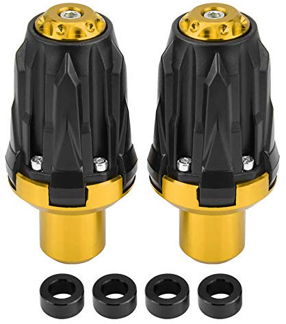KIMISS 1 Paar Universal Motorrad Anti-Crash Rahmen Sliders Protektoren Sturzpad Schutz(Gold)