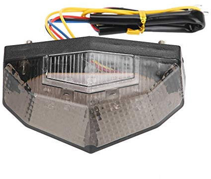 EBTOOLS Voyant de feu arrière à DEL de moto modifié par des feux arrière avec clignotant de frein DC12V feu de plaque d'immatriculation de moto feu de clignotant de frein arrière