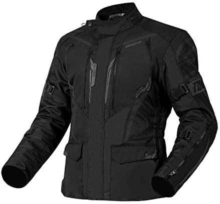 OZONE MOTO Tour III Giacca da Moto Uomo | Tessile | Membrana Impermeabile Reissa | Fodera in Thermolite | Protezioni per Gomiti e Spalle | 8 Canali di Ventilazione