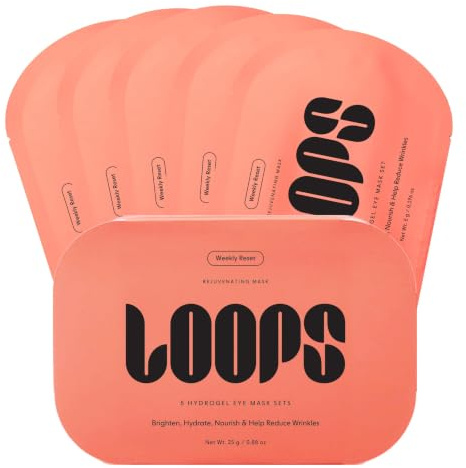 LOOPS Weekly Reset - Rejuvenating Hydrogel Korean Eye Mask Kit, 5pc