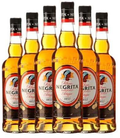 Ron Bardinet Negrita Añejo 70 cl (Caja de 6 Botellas de 70 cl)