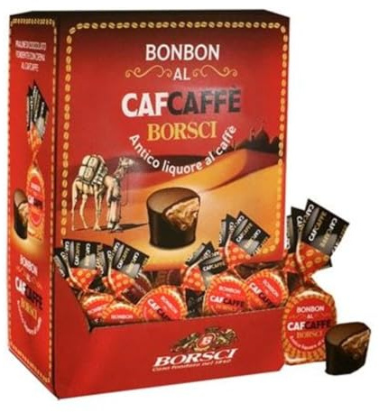 Caffo® | Borsci® | Pralina di Cioccolato Ripiena di Morbida Crema Pasticcera al Caffè - 1 Kg (Circa 50 Praline) | Scatole Cioccolatini