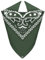Van Der Rich ® - Bandanas aus 100% Baumwolle Kopftuch für Herren Damen (Khaki, One Size)