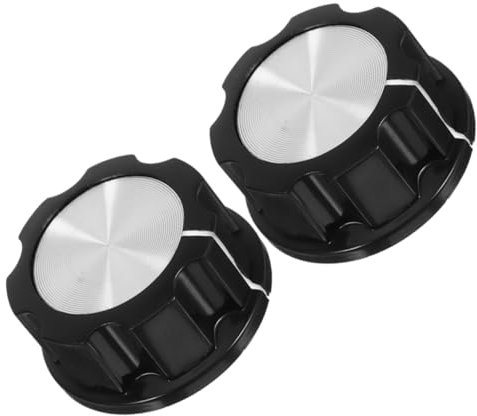 Andreslad 2 Pezzi Manopola Sostitutiva Per Forno E Friggitrice Ad Aria Manopole Timer Controllo Per Aria Friggitrice Pressione E Accessori Cucina Facili Da Usare in Abs Nero