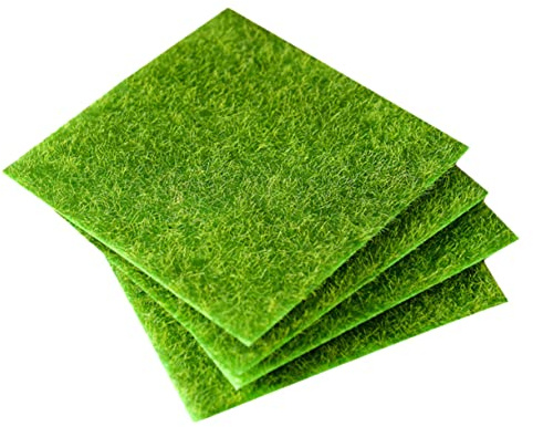 ANDRESLAD Césped De Hadas Mini Hierba Artificial Decoración De Jardín Mini Casa Artesanía