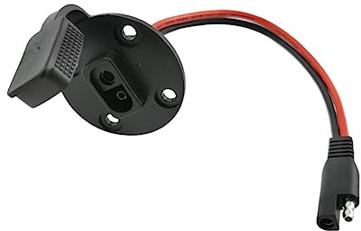 FONDOTIN SAE 2 Loch 4 Loch Kabel Mit Wasserdichtem Und Befestigungsschrauben Ideal Für Batterieanschlüsse Und Verlängerungskabel Mit SAE Steckverbindern