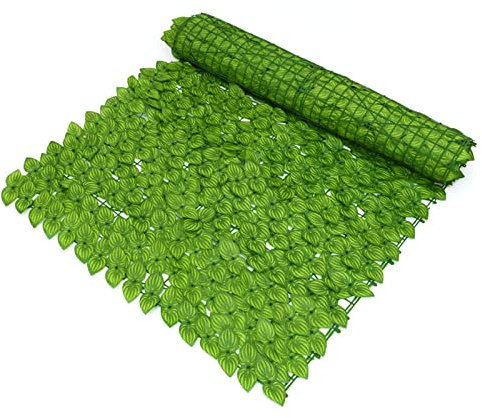 Recinzione schermante in Foglie di edera Artificiale, Protezione UV e Anti-scolorimento, siepe per la Privacy, Recinzione per Giardino, Privacy e paesaggistica