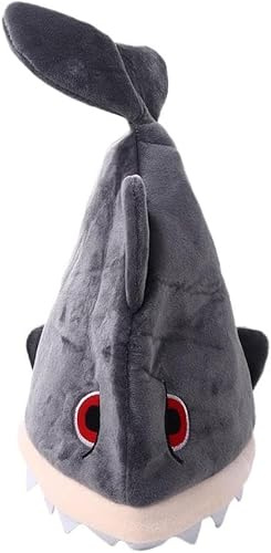 Grafanty Halloween Shark Hat Funny Plush Party Cap Shark Costume Hat Animal Ocean Theme Dress Up Birthday Christmas Sea Fish Novelty Hats