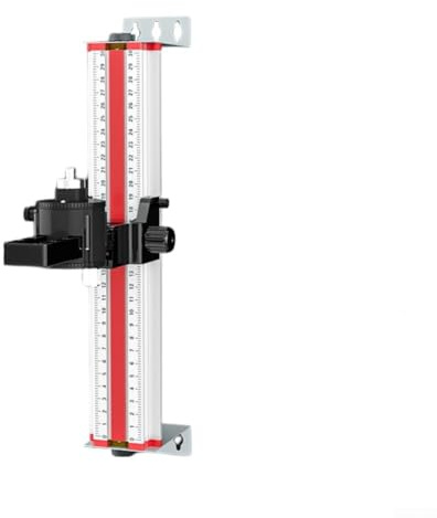 2040 cm väggmonterat nivåfäste med aluminiumlegeringsstruktur för exakt mätning och justeringsstöd med skruvadapter för konstruktion och snickeri (30 cm)