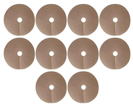 MagiDeal Lot de 10 Tapis de Protection Ronds pour Arbres, Tapis de Protection Respirants en Tissu Non tissé pour Arbres fruitiers et terrasses, Marron 62 Cm