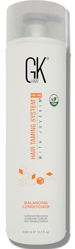 GK HAIR Global Keratin Balancing Conditioner (33.8 Fl Oz/1000ml) Per capelli grassi e colorati Uso quotidiano Condizionamento Pulisce in profondità e rimuove le impurità Ripristina i livelli di pH