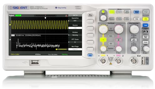 Siglent Technologies SDS1102CML+ Digital Storage Oscilloscope, 100 MHz