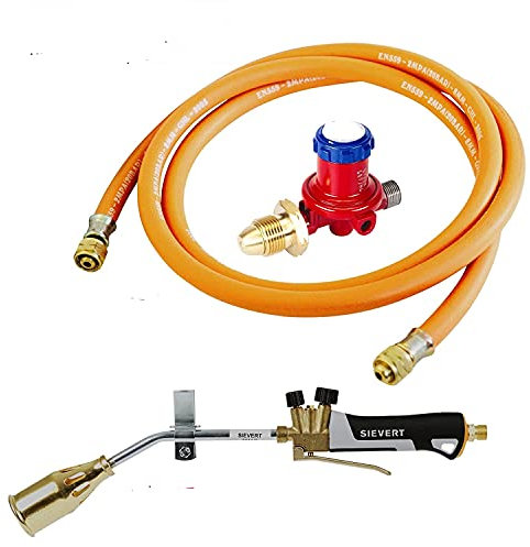 Sievert Pro 88 Propane Gas Roofing Torch Kit 180mm neck + 5m Hose + Regulator plumbing heating felt bitumen roofing