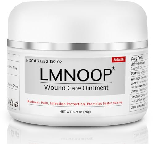 LMNOOP® Wundliegen-Creme, Wundheilungssalbe Hautreparaturbehandlung Infektionsschutz Erste-Hilfe-Salbe für Dekubitus & Druckgeschwüre Diabetische Venenfuß- und Beingeschwür Verbrennungen Schnitte