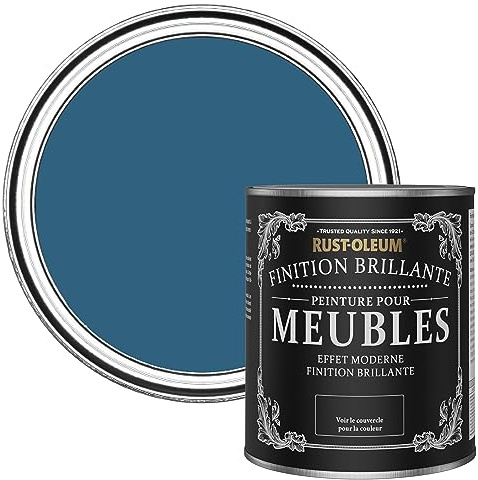 Rust-Oleum Blue Furniture & Skirting Board Paint in Gloss Finish - Cobalt 750ml,