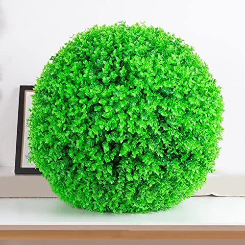V3VOGUE Palla Pianta Artificiale,Sfera Bosso Artificiale,Piante Realistiche,Alta Densità/Non Scolorisce,Erba Artificiale Palla,per Ufficio,Camera da Letto,Palla di Bosso 1 Pezzo (Size : 45cm(17.7in))