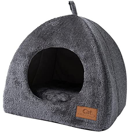 JISADER Bonito Nido de Cama para Gatos, Cojín para Dormir, Cálido Y Suave, Suministros para Mascotas, Alfombril Gruesa para Perros, para Gatos Pequeños, s