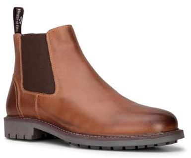 Hoggs of Fife Banff Chelsea Boot/Mens Dealer boots Full Grain Leather, Breathable slip on design