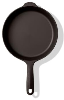 Field Company Small Cast Iron Skillet – 8.38-Inch Pre-Seasoned Pan for 1–2 Servings, Lightweight & Smooth, Made in USA