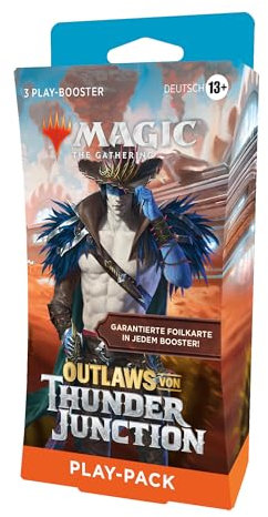 Magic: The Gathering – Outlaws von Thunder Junction Play-Booster 3er-Packung (42 Magic-Karten) (deutsche Version)