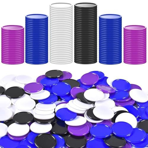 400 Stücke Kunststoff Pokerchips,Spielchips Zählen Spielchips,Mini Pfandmarken Chips Spielsteine,Poker Chips Set, Kinder Zählchips,für Mathe Mathematik Oder Spiele Lernressourcen(4 Farben,0.86 Zoll)