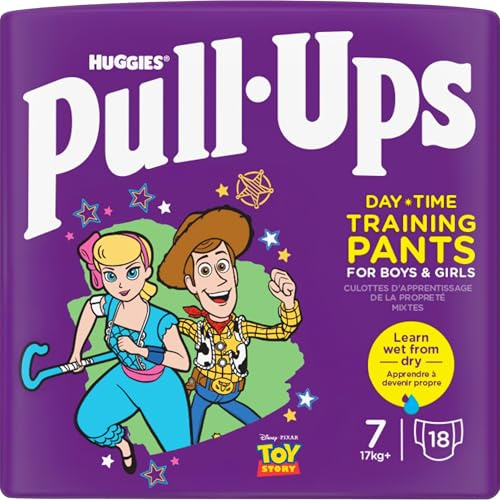 Huggies® Pull-Ups® Taille 7, culottes d'apprentissage unisexe x18 (x2 paquets=36 culottes)