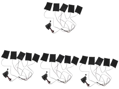 SAFIGLE 4stücke Usb Heizkissen Kohlenstofffaser Einstellbare Temperatur Tragbares Heizpad Für Kleidung Und Camping Schnelle Erwärmung Niedriger Energieverbrauch Langlebig
