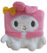 Hello Kitty Cubeez Melody 10 cm – Perfekt gewürfeltes Plüschtier zum Stapeln und Ausstellen weicher Memory-Schaum für EIN quetschbares Gefühl Hello Kitty-Fans und Sammler