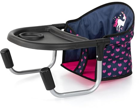 Bayer Design 65954AA Puppentischsitz, Sitz für Puppen mit intergiertem Tablett, für Puppen bis 46 cm