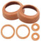 2 Sets Dichtungsring Ledermanschetten Kolbenmanschetten Schwengelpumpe dichtung leder für Gartenpumpe Brunnenpumpe Wasserpumpen für Schwengelpumpe Typ 75, Braun