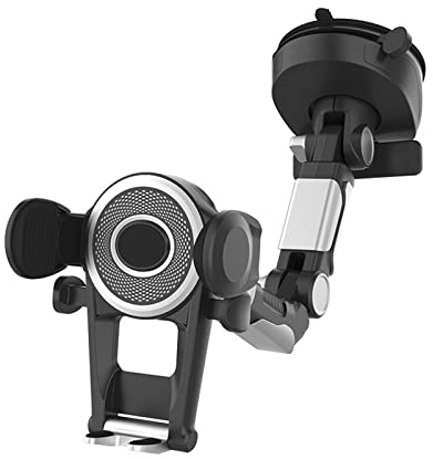 Qsvbeeqj Bärbar bilhållare Air Socket Mount Clip klämma justerbar mobil stativklämma stretchhållare 360° rotation