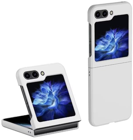 Topme Coque de téléphone Hard Skin pour Samsung Galaxy Z Flip 7 FE/Samsung Galaxy Z Flip7 FE 2025 6.7, Manchon de Protection Antichoc en Polycarbonate - Blanc