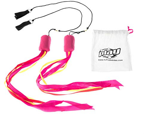 Play Juggling - Cinta Bolas con Cintas de Colores para Malabares - Fucsia