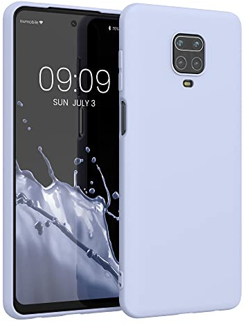 kwmobile Funda para Xiaomi Redmi Note 9S / 9 Pro / 9 Pro MAX Carcasa - Ultrafina de TPU y Silicona con Bordes elevados anticaídas - Lavanda Pastel